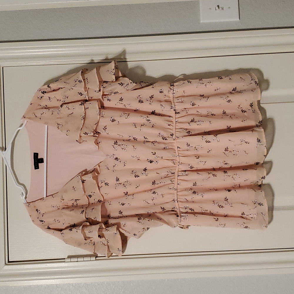 Pink floral top